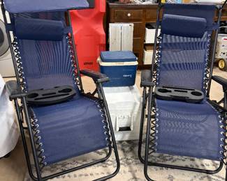 Two Zero Gravity Lawn Chairs 