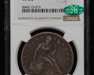 CAC approved Seated Liberty Dollars