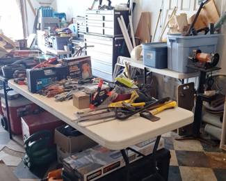 Lots of garage and tool items