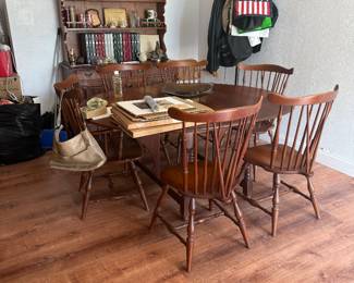 Haywood Wakefield table 6 chairs
