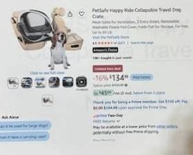 New in box doggie car seat.