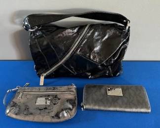 Black patent Kooba bag, Michael Kors small bags.