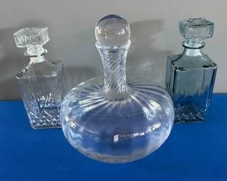 Bar decanters. 