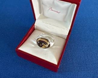 Baccarat Tango Crystal Ring.