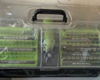 Rotary tool accessory kit.