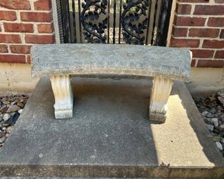 CONCRETE OUTDOOR BENCH