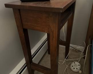 Wood side table