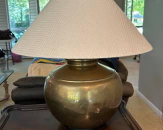 Brass table lamp