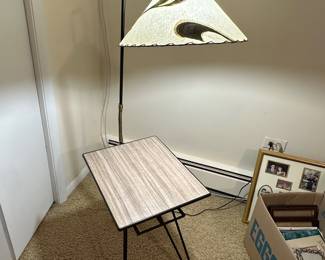 MCM table lamp with fiberglass shade