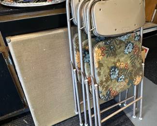 Folding table and 3 chairs