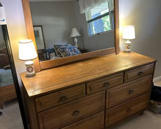 Dresser with mirror