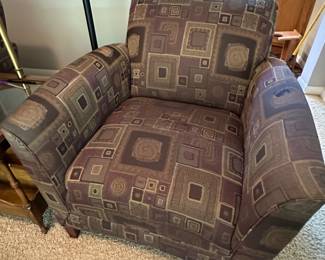 (2) matching upholstered armchairs