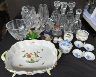 Baccarat, Herend, Lalique, Perfume Bottles