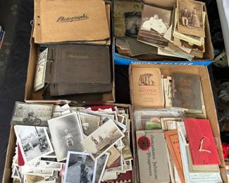 Ephemera, Lots of Old Photos, Photo Albums