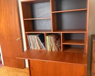 Mid-century mordern Danish design Wall unit, possibley Teak?