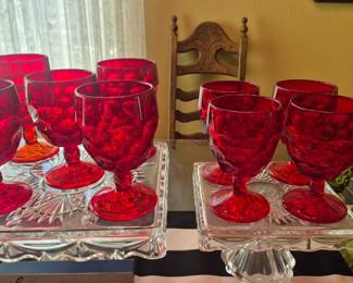 Ruby Red goblets