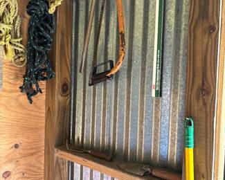 Ropes, saws, etc