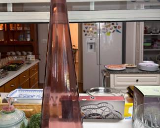 Tall MCM purple bottle