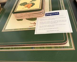 Pimpernel place mat and coaster set