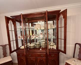 Formal Lighted China cabinet