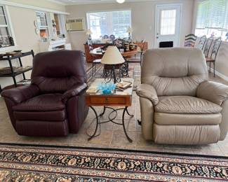 Leather recliners