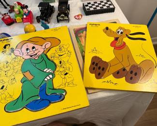 Vintage Disney wooden puzzles