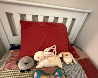 On the twin bed
