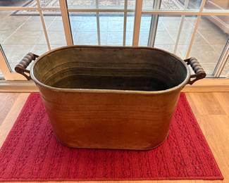 Large copper tub
