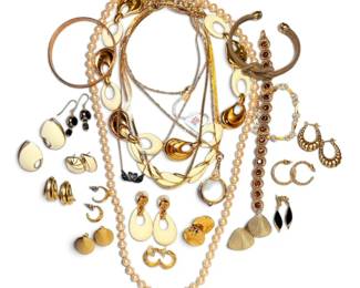 Trifari, Swarovski, Monet, More GoldToned Jewelry