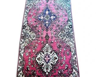 HandKnotted PersianStyle Wool Runner Rug 92 x 30