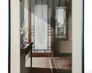 J.M. Standish Signed Numbered Watercolor Print of Open Doorway