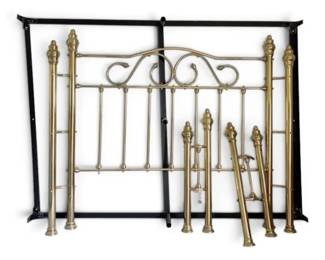 Queen Size Brass Headboard Metal Bed Frame