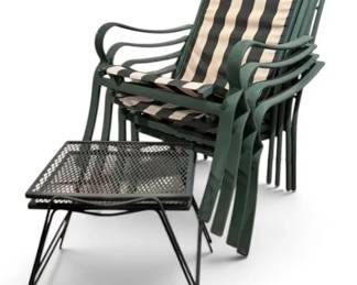 Outdoor Patio Chairs 2 Small Tables