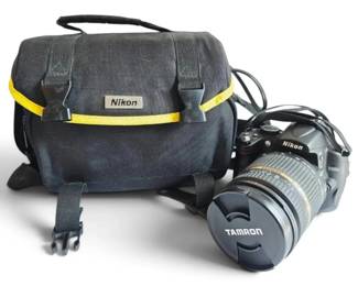 Nikon D5000 DSLR Camera with Tamron Zoom Lens, Camera Bag More