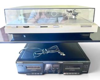Technics SLD3 Auto Direct Drive Turntable TCWE305 Dual Cassette Deck