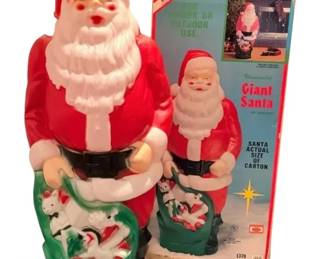 Vintage Empire Santa 46 LightUp Blow Mold w Original Box