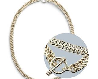 18 Sterling Silver Chain with TBar Clasp 56g