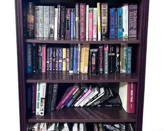 Bookcase with Books J.R.R. Tolkien, Dan Brown, John Grisham, More Authors