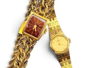 Seiko Croton Womens Mechanical Watches Both Run