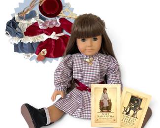 American Girl Doll Samantha with Books Outfits