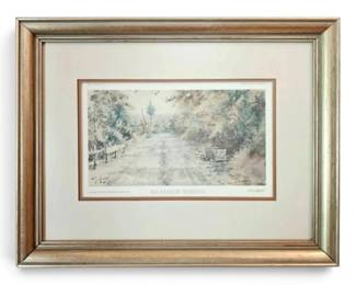 Paul Sawyer Roadside Spring Limited Edition Numbered Print 11 x 14.5