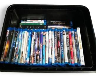 Mystery Tote Of VHS BluRay Movies