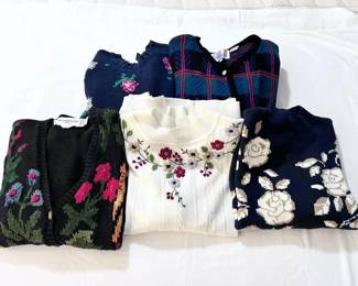 Womens Blended Cotton, Acrylic Ramie Sweaters Sizes L 2X