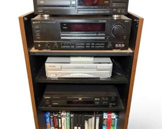 AV Rack with Equipment