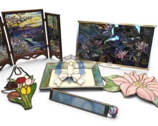 Waterlily Panel, Folding Screen, Art Glass Kaleidoscope, More Stained Glass