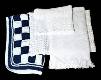 4 Crocheted Throws