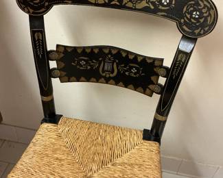 Ethan Allen chair with hand painted accents