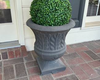 Pair of concrete urns