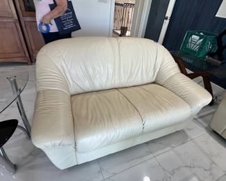 Leather Loveseat