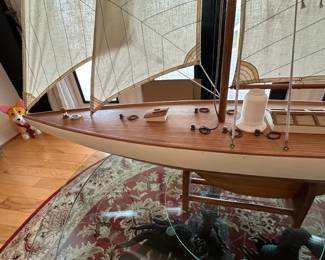 Hand made Wood Model - Sailboat